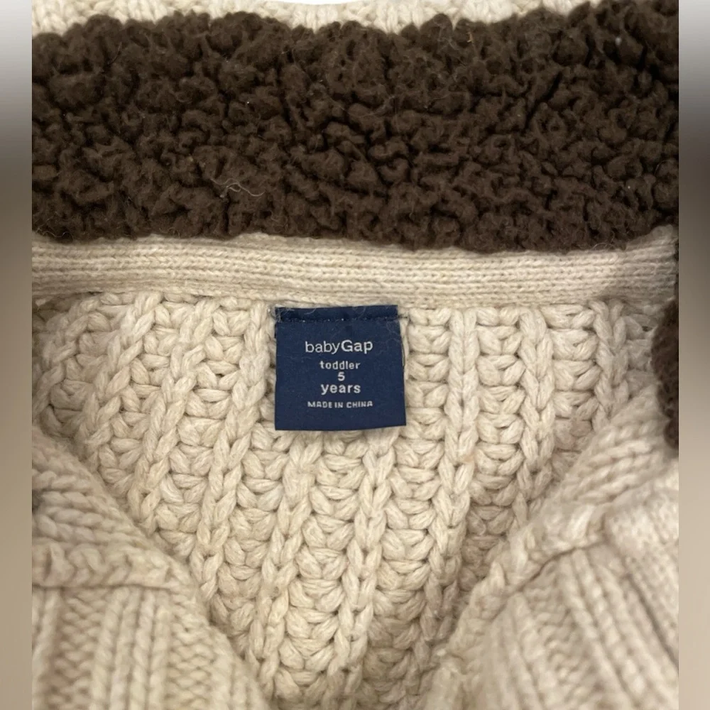Baby Gap Toddler 5 Years Chunky Fisherman’s Sweater Ivory
